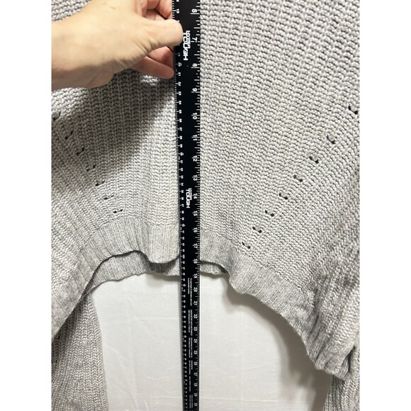 Naadam Womens Medium Wool Cashmere Cable Knit Gray Sweater - Picture 4 of 10